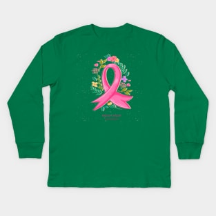 Breast Cancer Awareness Kids Long Sleeve T-Shirt